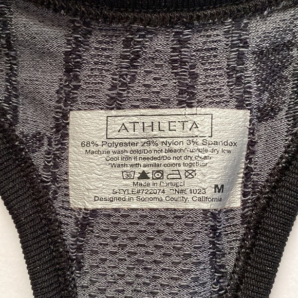 Athleta Fastest Track Racerback Tank Top Black Camo - Picture 10 of 11